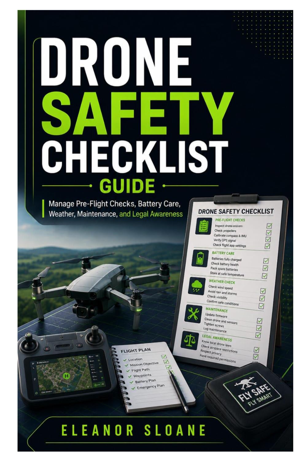 Drone Safety Checklist Guide: Manage Pre-Flight Checks, Battery Care, Weather, Maintenance, and Legal Awareness baixar o livro de graça