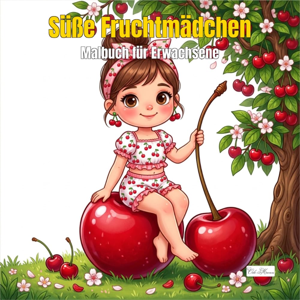 capítulo por capítulo baixar Cute Fruit Girls — Süße Fruchtmädchen — Malbuch für Erwachsene und Kinder: Chibi-Mädchen umarmen Kirschen, Erdbeeren, Wassermelonen — klare Linien, sanfte Details (German Edition)