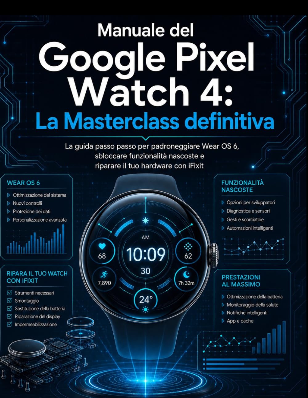 ler totalmente Manuale del Google Pixel Watch 4: La Masterclass definitiva: La guida passo passo per padroneggiare Wear OS 6, sbloccare funzionalità nascoste e riparare il tuo hardware con iFixit (Italian Edition)