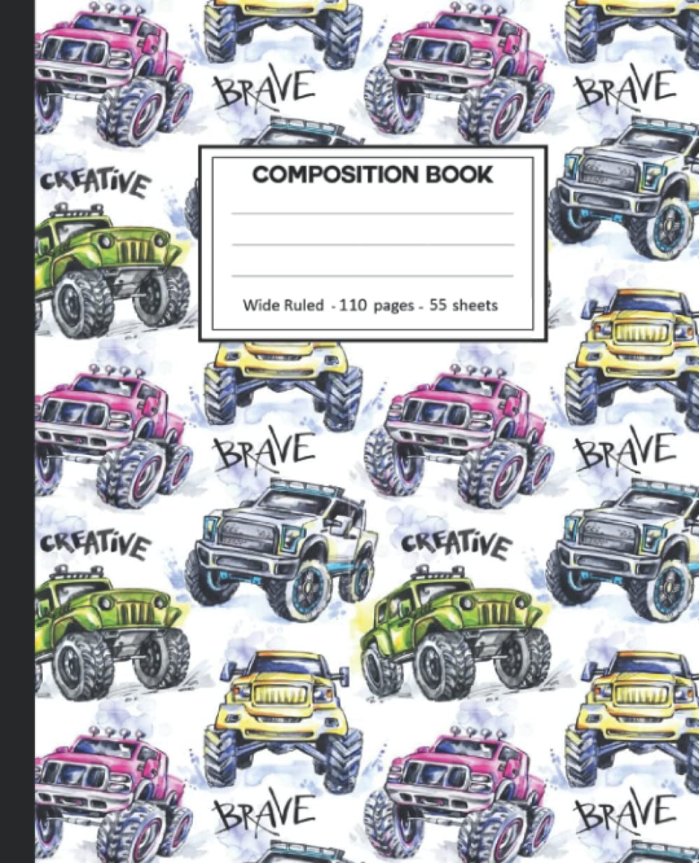 capítulo por capítulo baixar Composition Notebook: Monster Truck Wide Ruled Blank Lined Composition Book Journal (7.5 x 9.25 in) Cute Notebooks for Girls Teens Kids School Planner Diary Writing Notes.