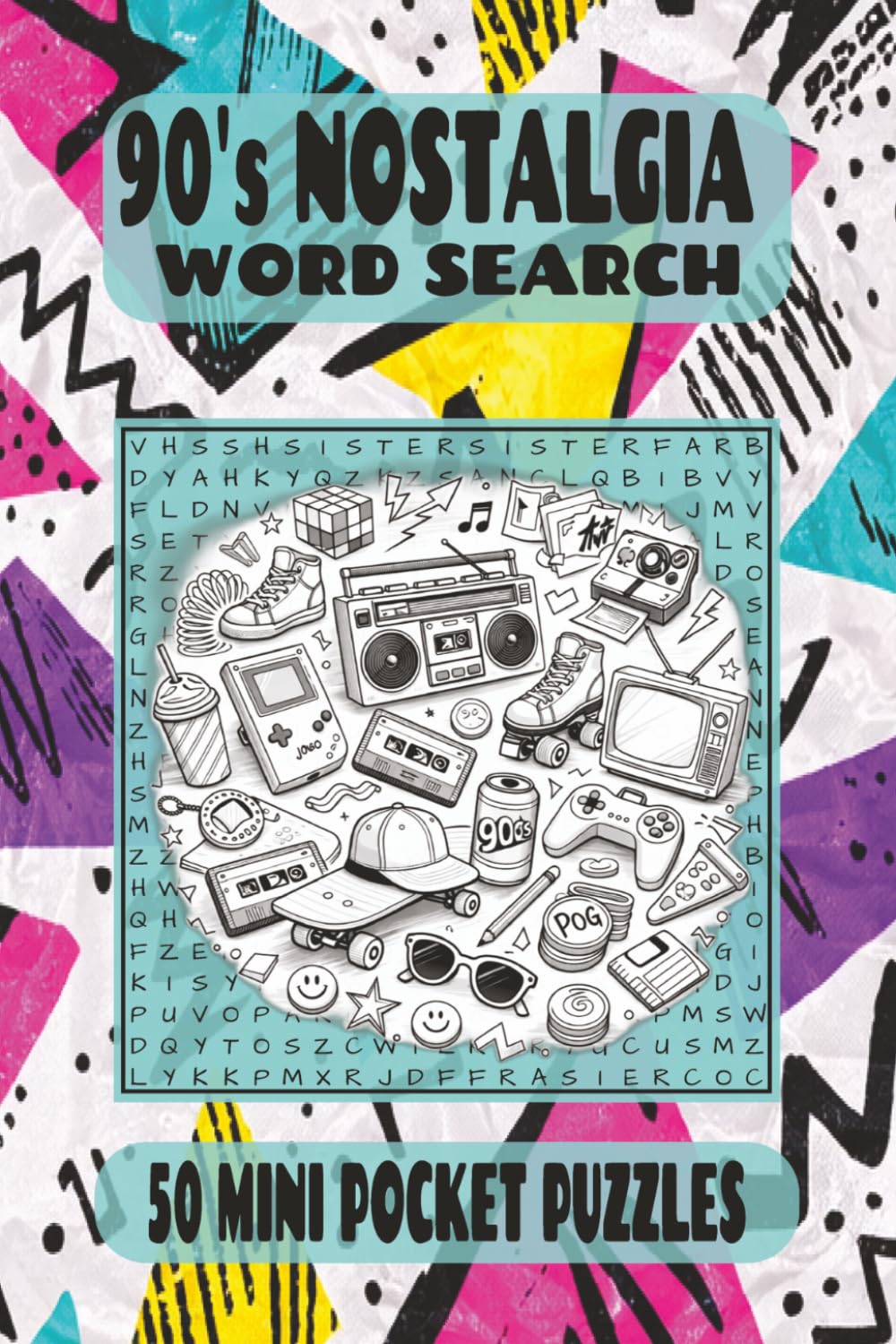 90's Nostalgia Word Search Mini: A pocket size fun travel companion full of 90s era puzzle themes like movies, cartoons, games, music, toys, fashion... Great gift for all ages (Mini Pocket Puzzles) baixar livro de graça