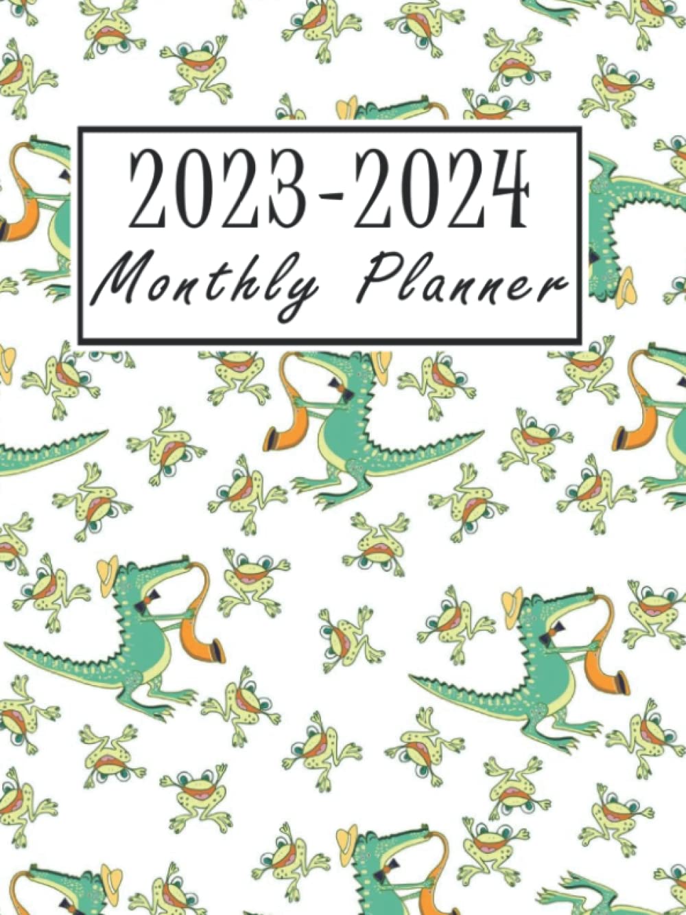 2023-2024 Monthly Weekly Planner: Frog Weekly Two Year Planner - Pretty Design 24 Months at a Glance Simple Schedule Organizer & Agenda |... & Contacts Log (Academic Planner) baixar livro de graça