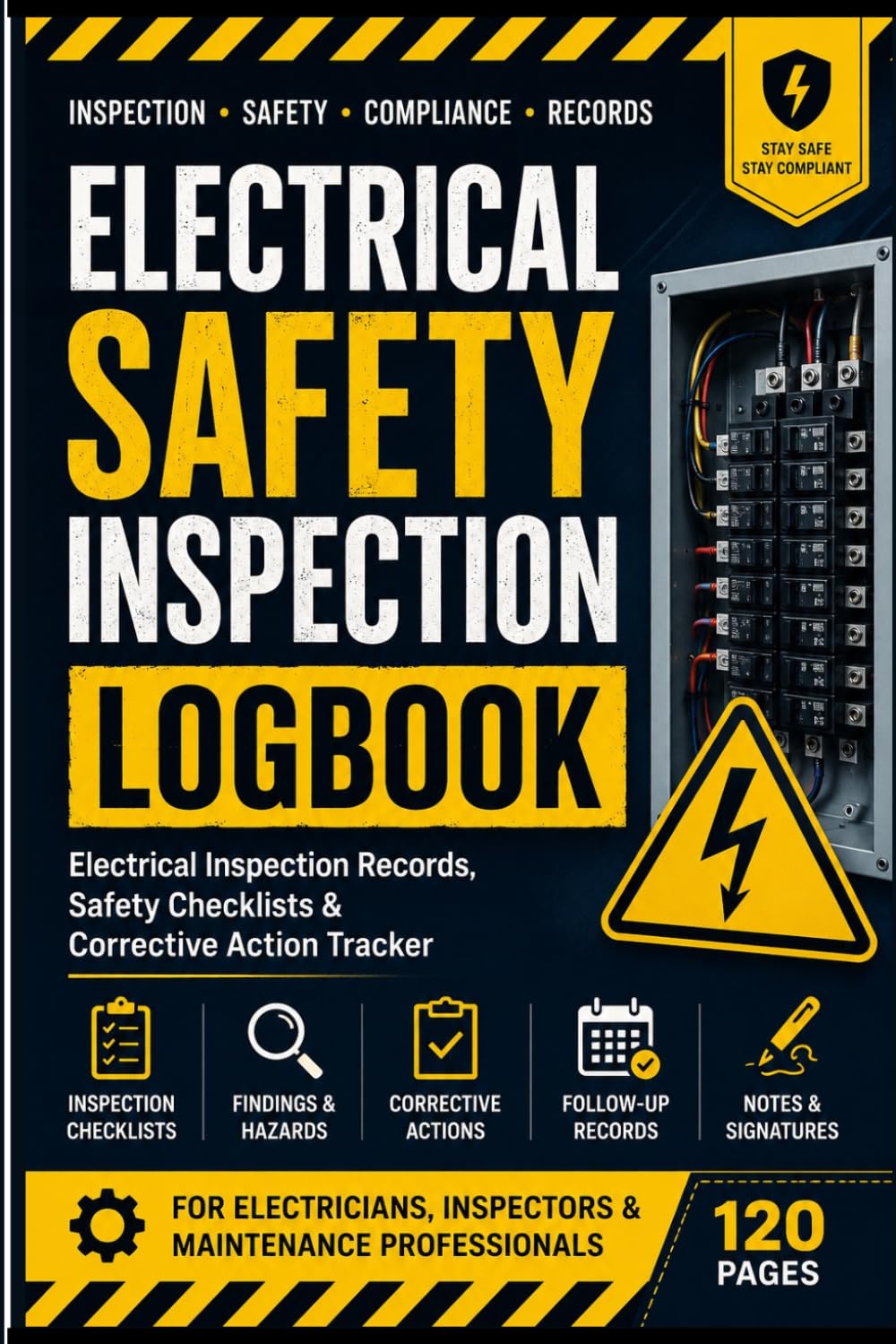 ler totalmente Electrical Safety Inspection Logbook: Electrical Inspection Records, Safety Checklists & Corrective Action Tracker
