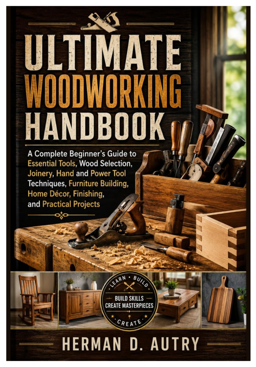 THE ULTIMATE WOODWORKING HANDBOOK: A Complete Beginner's Guide to Essential Tools, Wood Selection, Joinery, Hand and Power Tool Techniques, Furniture Building, Home Décor, Finishing, and Projects baixar livro de graça