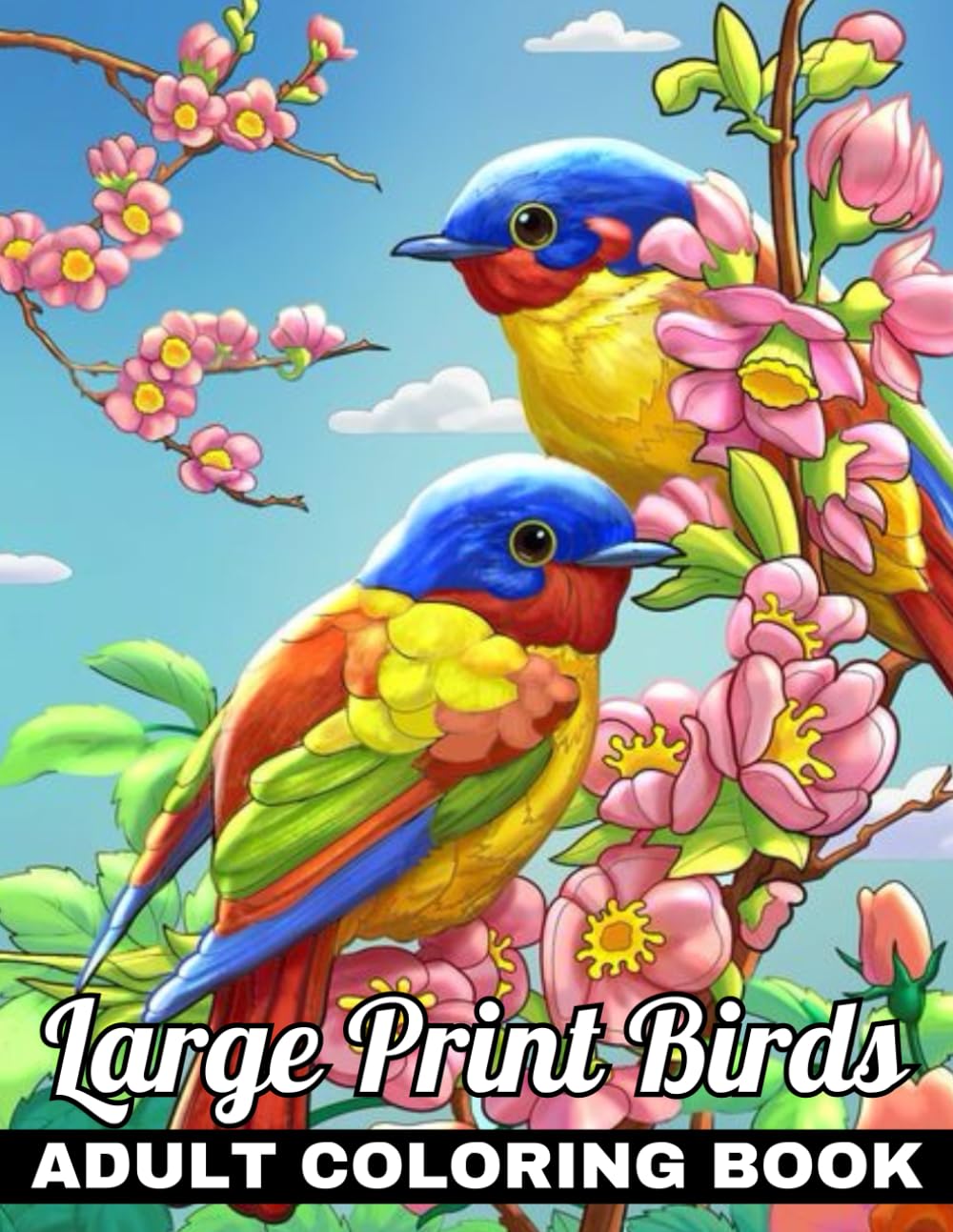 capítulo por capítulo baixar Large Print Birds Coloring Book For Adult: Large Print Birds Coloring Book Bird Lovers Coloring Book with 50 Gorgeous Bird Designs For Adult