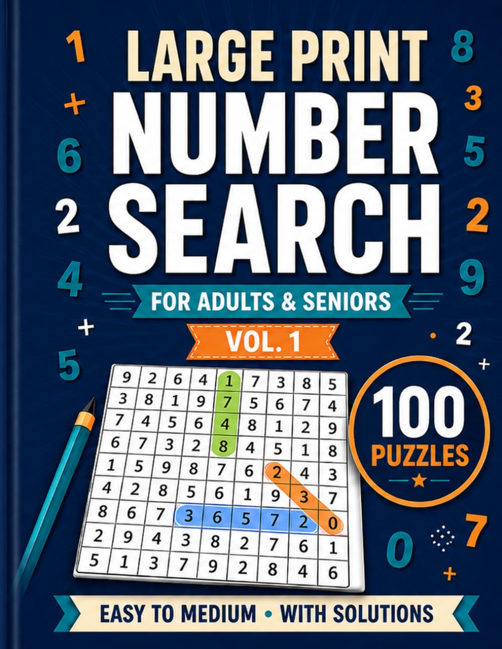 Number Search for Adults: Number Searches with Easy-to-Read Print Featuring 5-Digit, 6-Digit, 7-Digit and 8-Digit Numbers and More (8.5 x 11 Inches,... Time (Large Print Number Search Collection) baixar o livro de graça