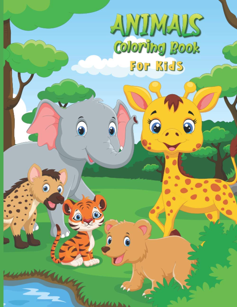 ler totalmente Animals Coloring Book For Kids: Baby Elephant Tiger and Other Animals Gathering On The Forest - Activities Coloring Book Contains Baby Animals from... & Farms For Boys and Girls And Kids ages 4-8