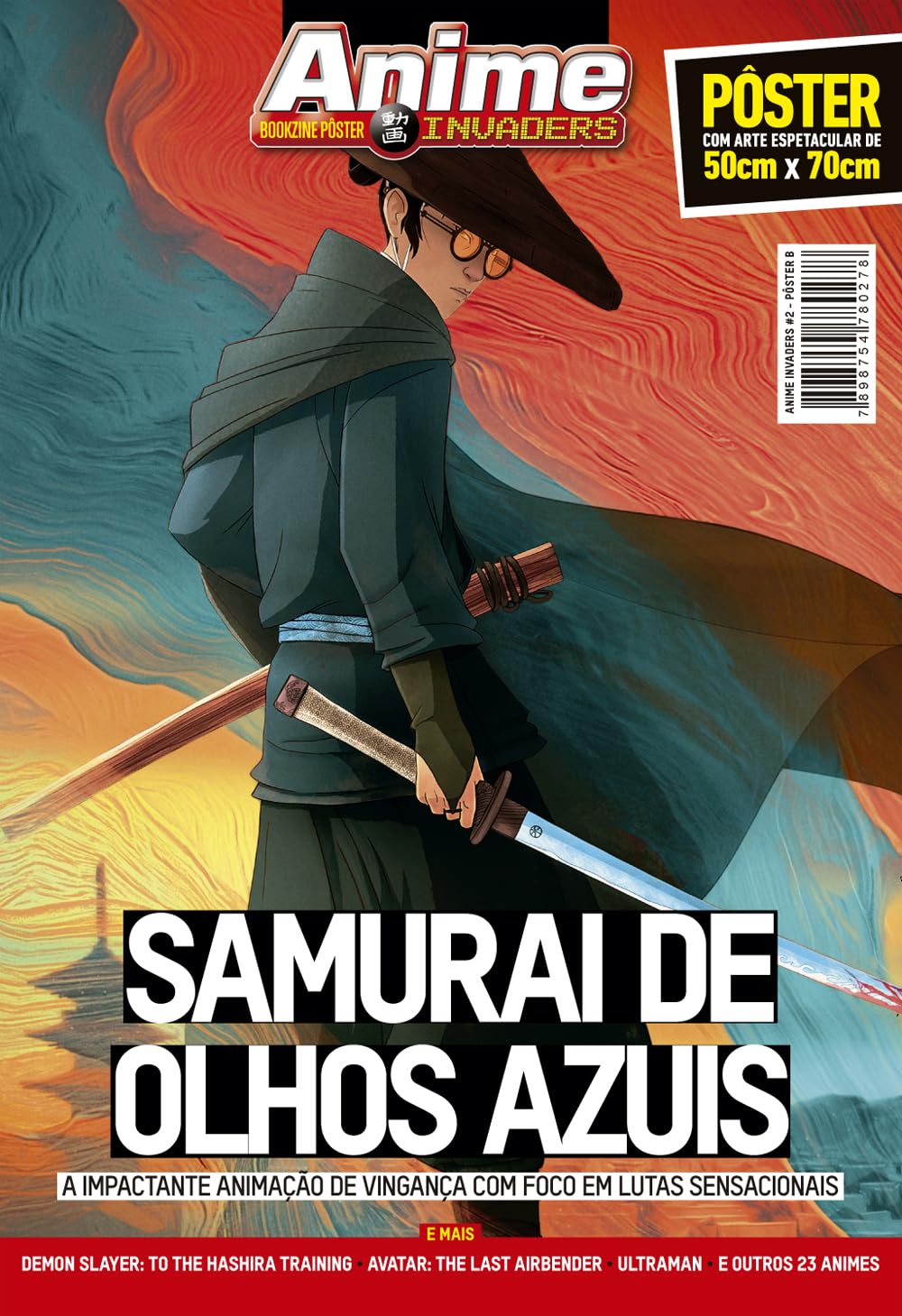 ler totalmente Samurai de Olhos Azuis - Superpôster Anime Invaders