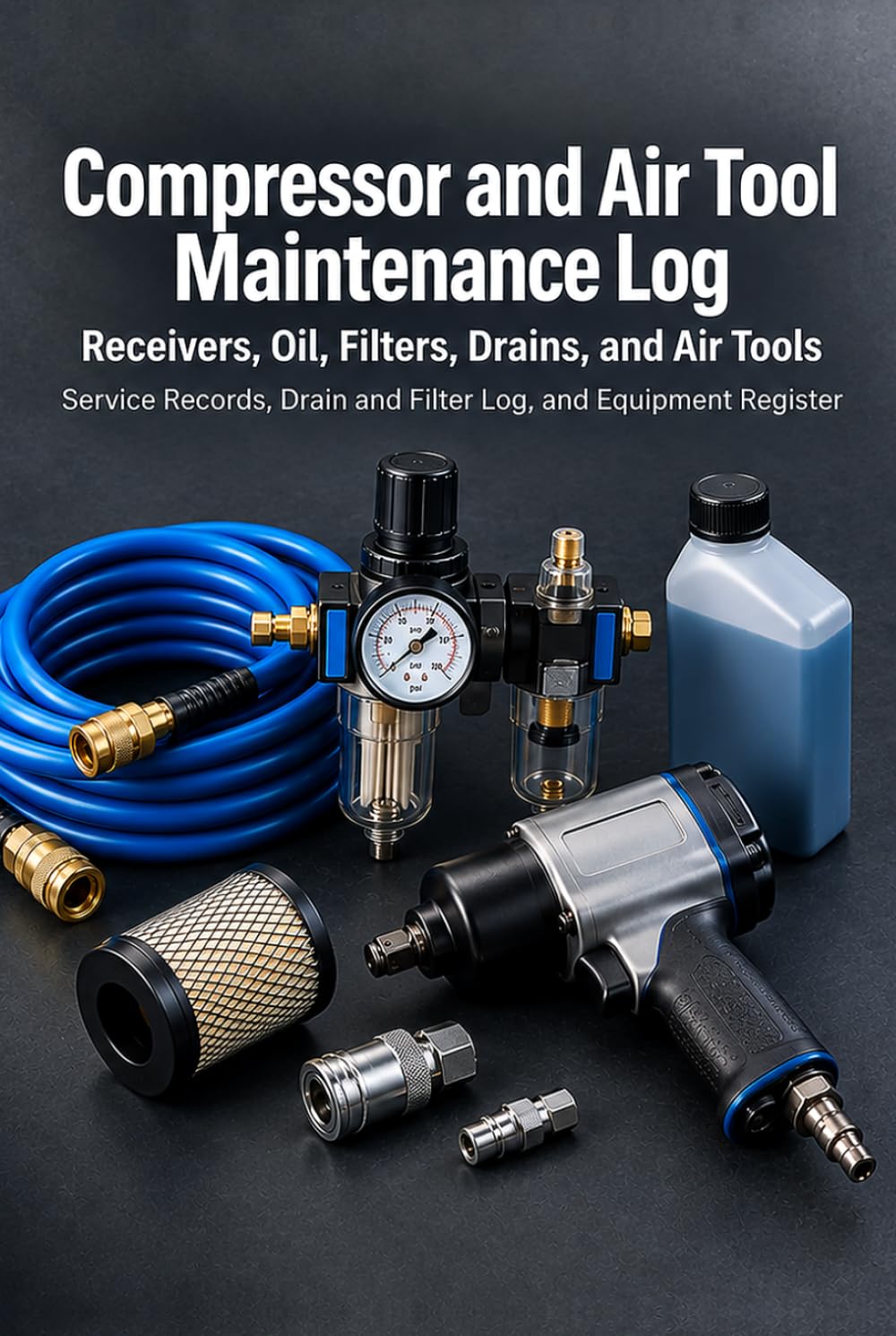 capítulo por capítulo baixar Compressor and Air Tool Maintenance Log: Receivers, Oil, Filters, Drains, and Air Tools: 160 Service Records with Equipment Register and Replacement Pages