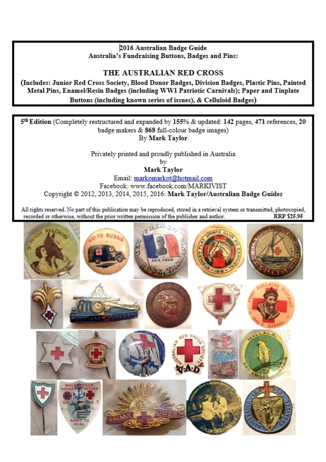 ler totalmente 2016 Australian Badge Guide: Australia's Fundraising Badges Buttons and Pins - The Australian Red Cross (English Edition)