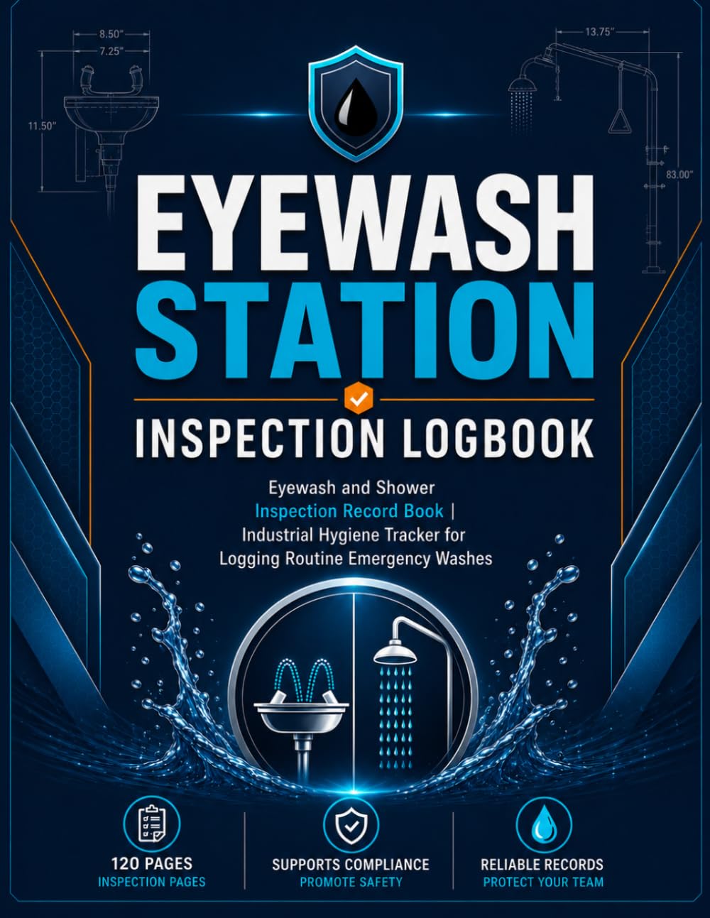 capítulo por capítulo baixar Eyewash Station Inspection Logbook: Eyewash and Shower Inspection Record Book | Industrial Hygiene Tracker for Logging Routine Emergency Washes