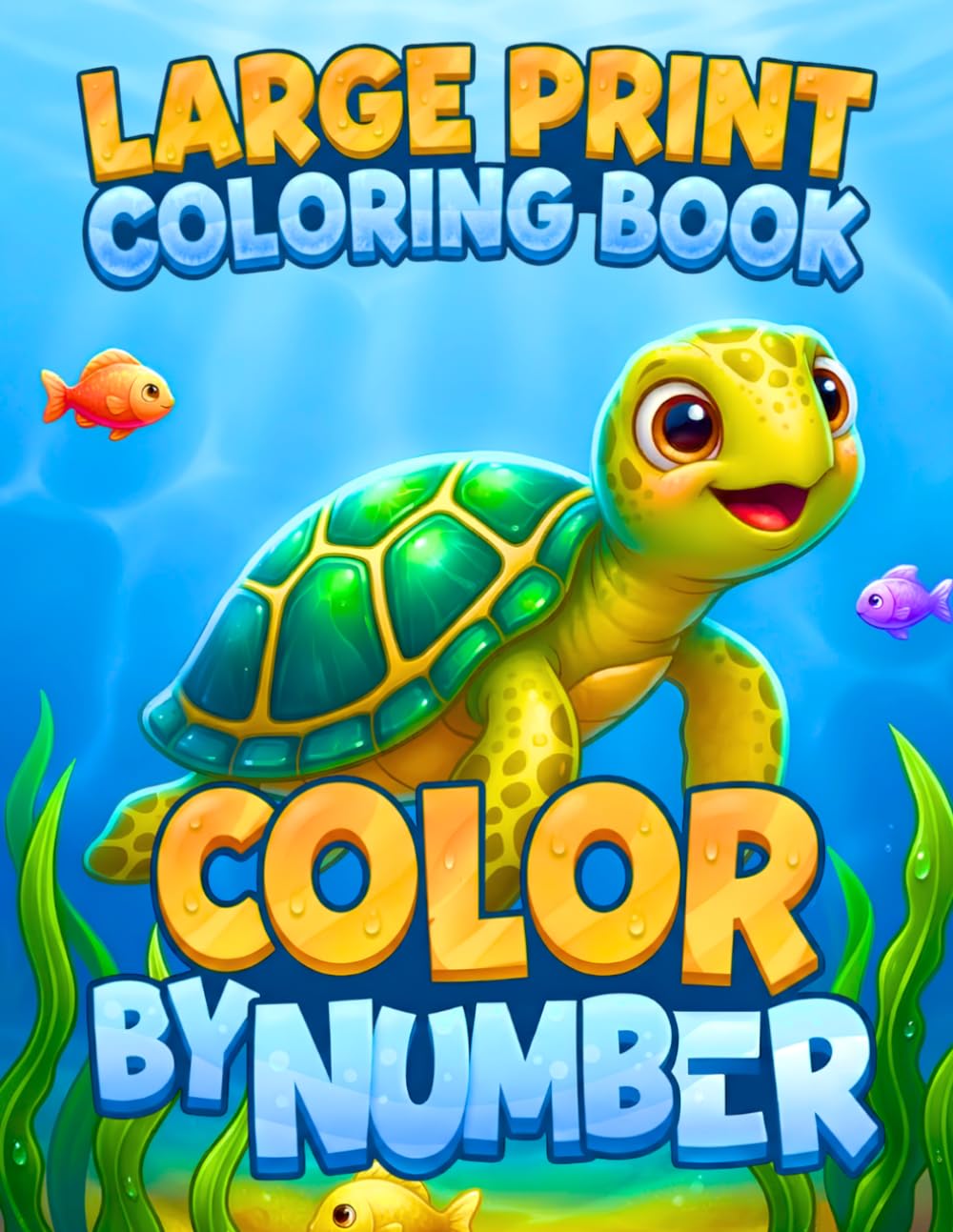 ler totalmente Large Print Color by Number Coloring Book: Relaxing Animal, Flower, Mandala, Rainbow, Landscape, and Holiday Coloring Pages for Mindfulness and Creativity