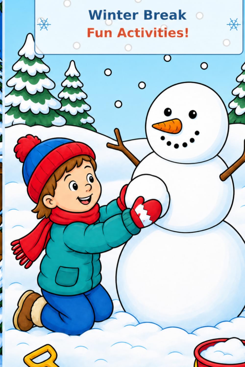 Winter Break Fun Activities! (Coloring Book)