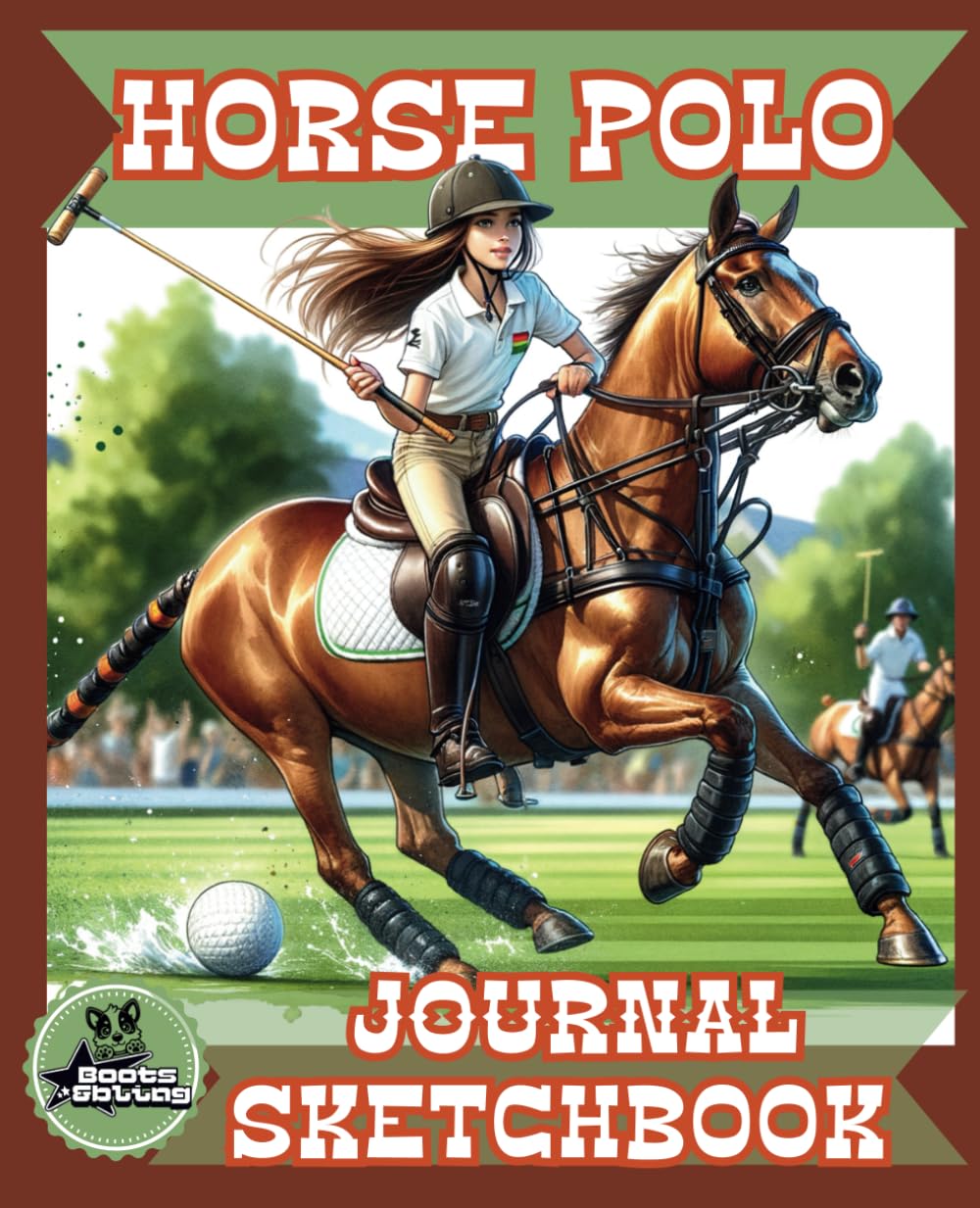 Horse Polo Journal Sketchbook: Equestrian Themed Notebook Interior | 50 Lined Writing Pages | 50 Sketching Pages |Polo Inspired Doodle Borders | 7.5x9.25 baixar livro de graça