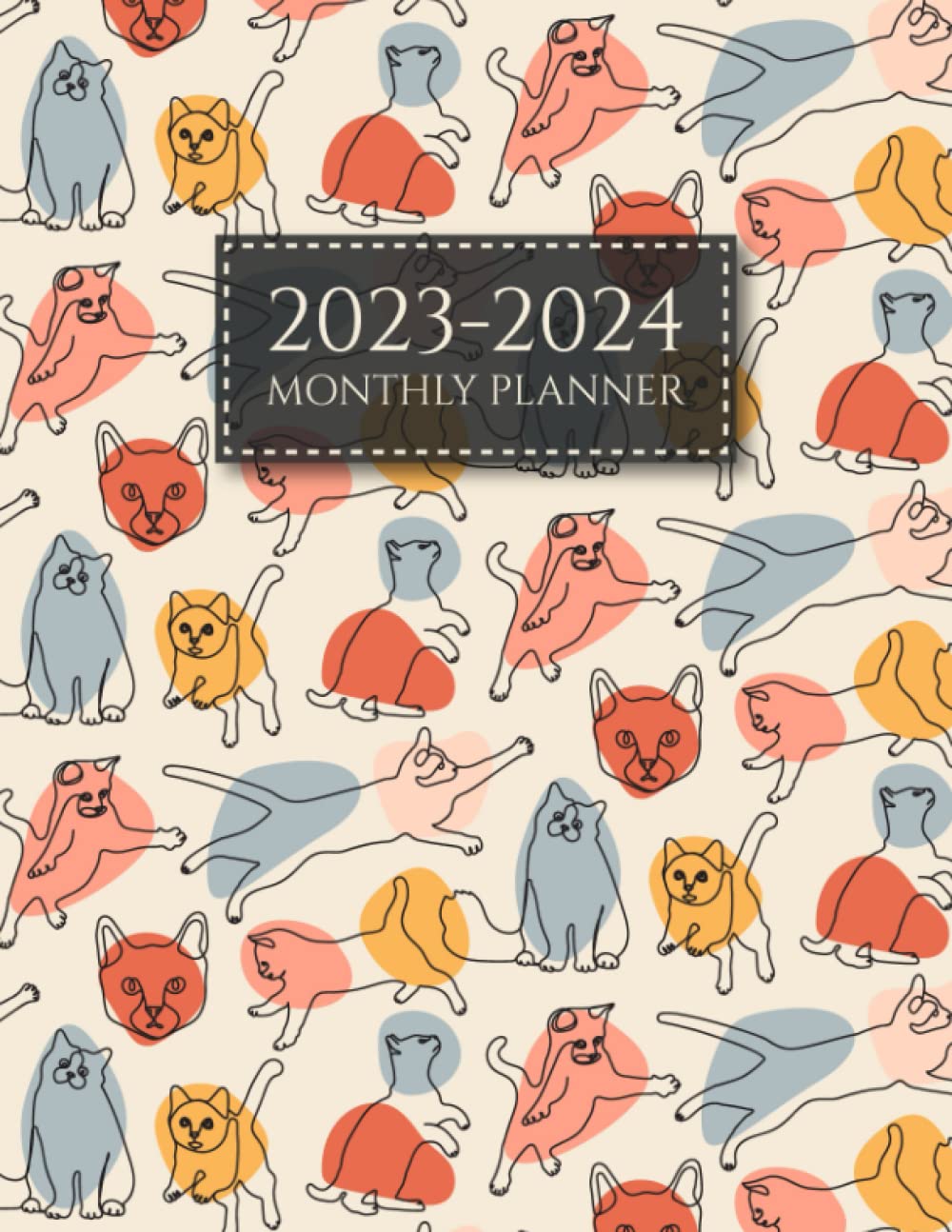 2023-2024 Monthly Planner: Two Year Calendar Schedule Organizer, January 2023 - December 2024 (24 Months) with Federal Holidays, Cute cats cover baixar livro de graça