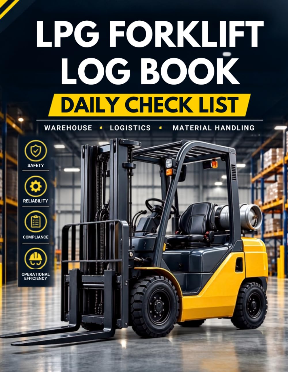 LPG Forklift Daily Inspection Log Book: Pre-Shift Safety Inspection Checklist & Maintenance Log for LPG Gas Forklifts | Operator Checks, Defects, Repairs & Service Records baixar livro de graça