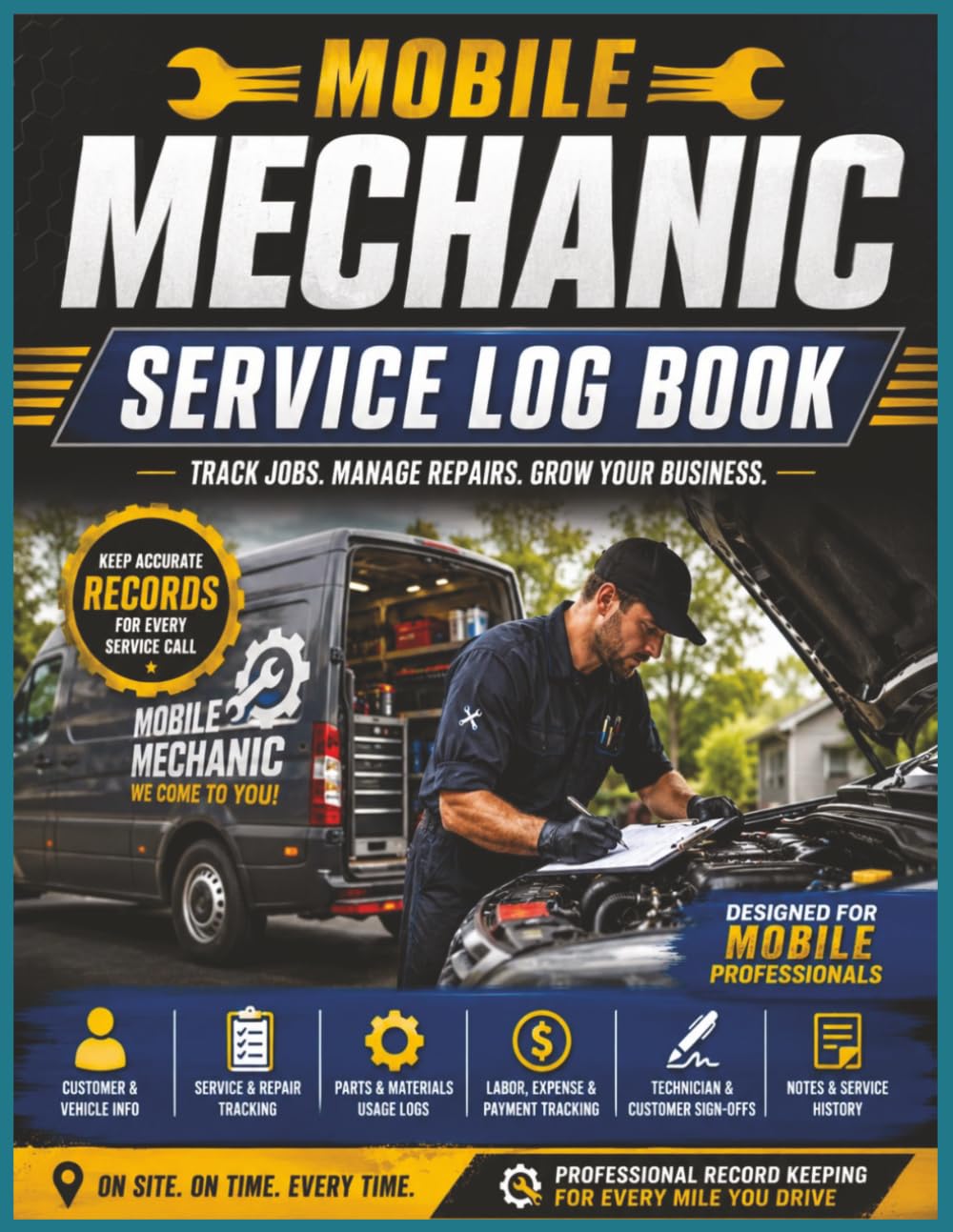 capítulo por capítulo baixar Mobile Mechanic Service Log Book: Mobile Auto Repair Work Order & Maintenance Record for Tracking Customers, Vehicles, Diagnostics, Repairs, Parts,... & Service History | 8.5 x 11 | 130 Pages