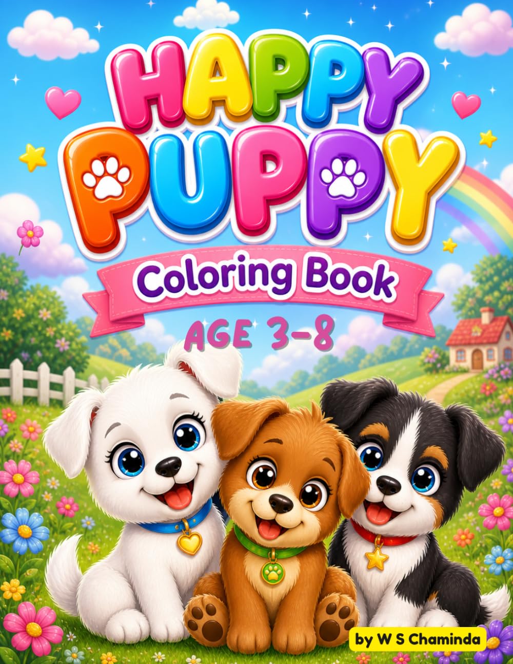Happy Puppy Coloring Book for Kids Ages 3–8: Cute and Easy Puppy Designs for Fun, Relaxation, and Creativity baixar o livro de graça