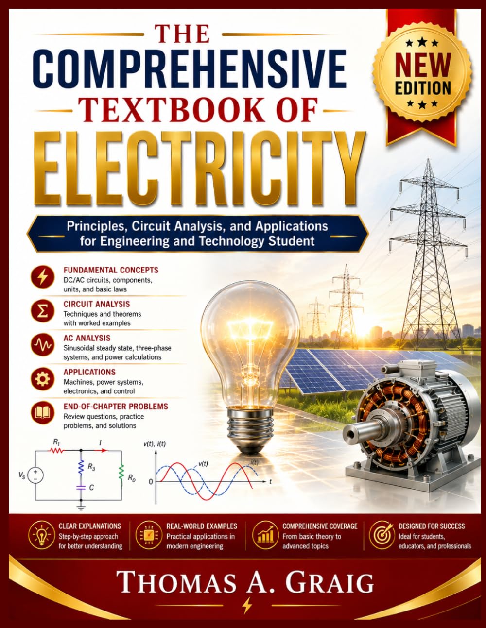 ler totalmente The Comprehensive Textbook of Electricity: Principles, Circuit Analysis, and Applications for Engineering and Technology Students