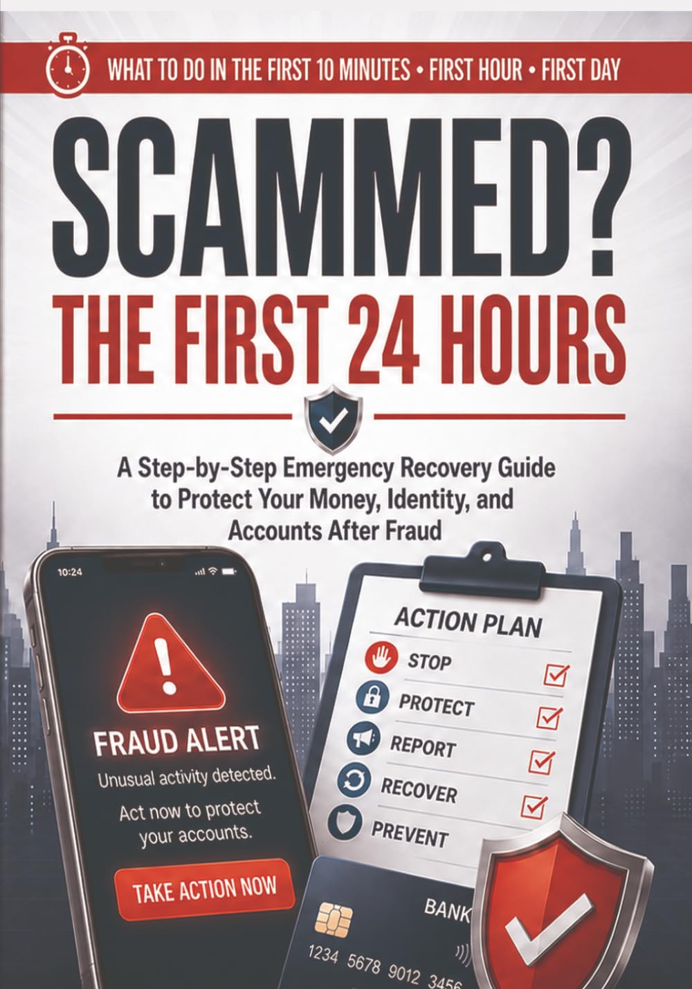capítulo por capítulo baixar SCAMMED ? THE FIRST 24 HOURS: A Step-by-Step Emergency Recovery Guide to Protect Your Money, Identity, and Accounts After Fraud