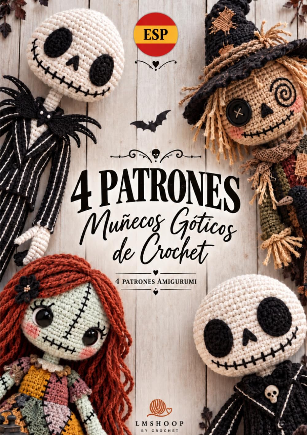 Muñecos Góticos de Crochet: 4 Patrones Amigurumi Paso a Paso con Ropa, Accesorios y Detalles Articulados (Spanish Edition) baixar o livro de graça