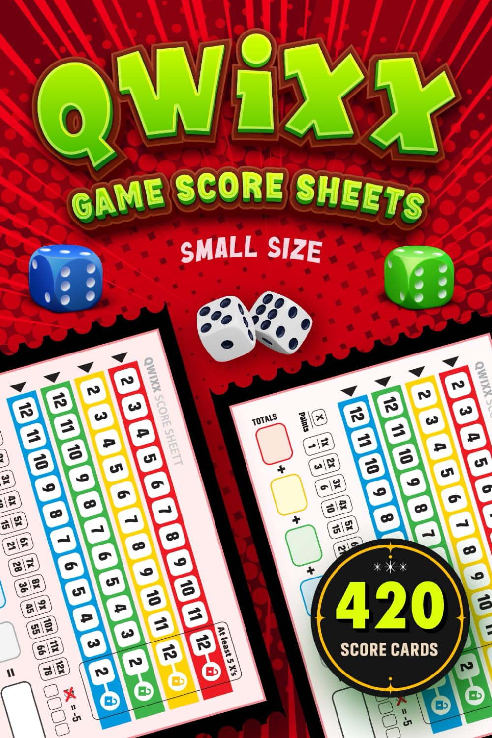 Qwixx Game Score Sheets Small Size: 420 Full-Color Cards, Ideal for Teens and Adults (Qwix Scorecards) baixar o livro de graça
