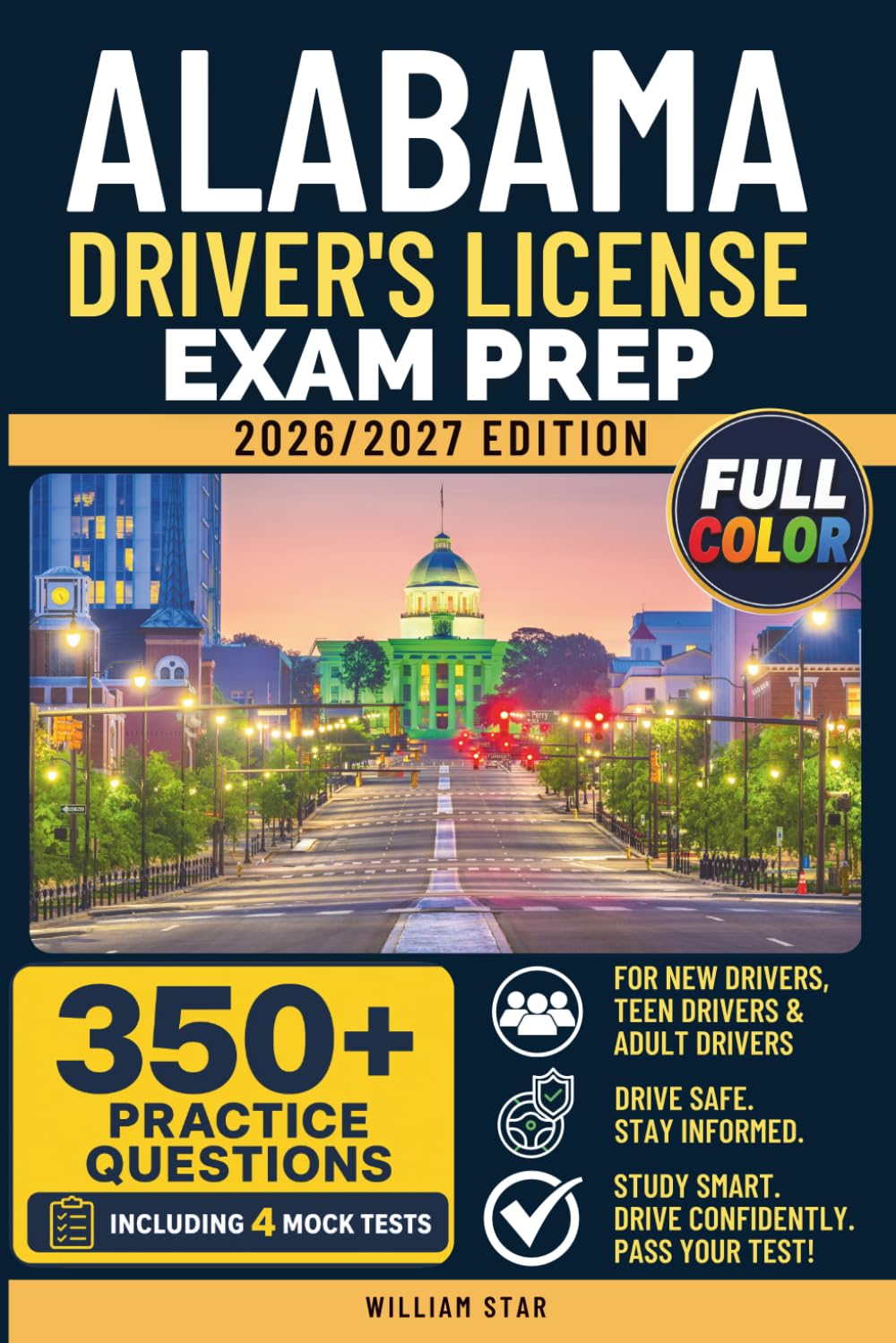 ler totalmente Alabama Driver's License Exam Prep: Study Guide, Road Signs & Practice Tests to Help You Pass the Written Knowledge Test (Full Color) (FULL COLOR DMV PREP SERIES)