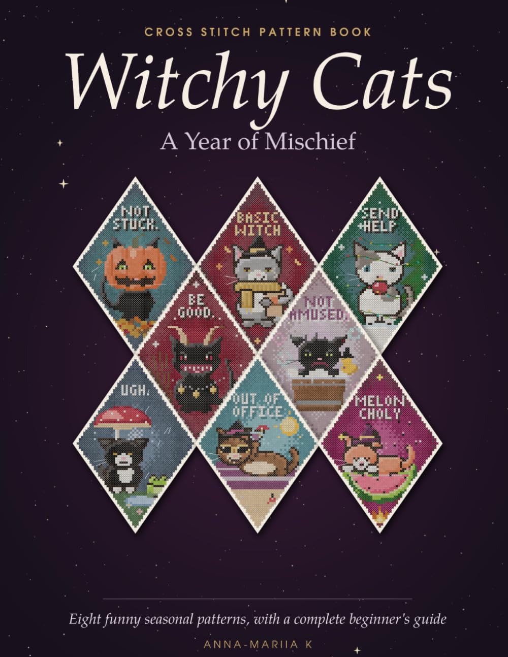 capítulo por capítulo baixar Witchy Cats: A Year of Mischief: 8 Funny Seasonal Diamond Cross Stitch Patterns for Adults, With a Complete Beginner's Guide