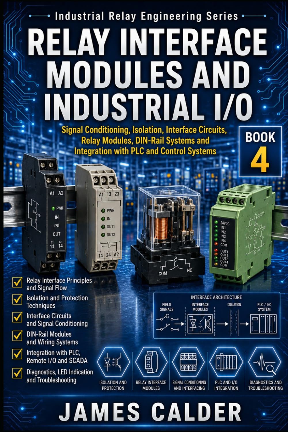 ler totalmente INDUSTRIAL RELAY INTERFACE MODULES AND INDUSTRIAL I/O: PLC Interfaces, Isolation, Signal Conditioning, Output Protection and Field Wiring (Industrial Relay Engineering Series)