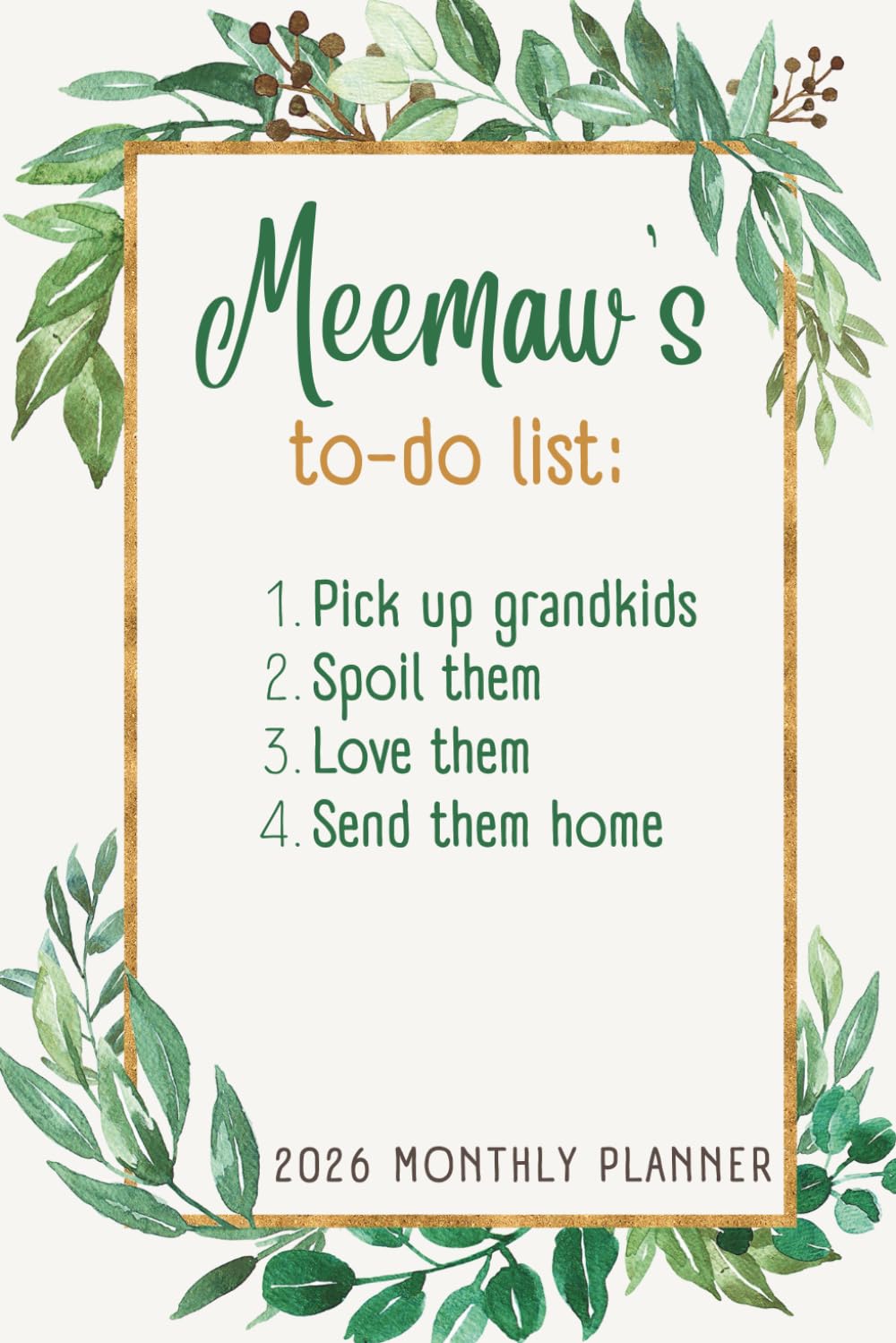 ler totalmente 2026 Monthly Planner Meemaw's To-Do List: Floral Design Daily Organizer with Holidays, Tabs, and Grandparent Quotes