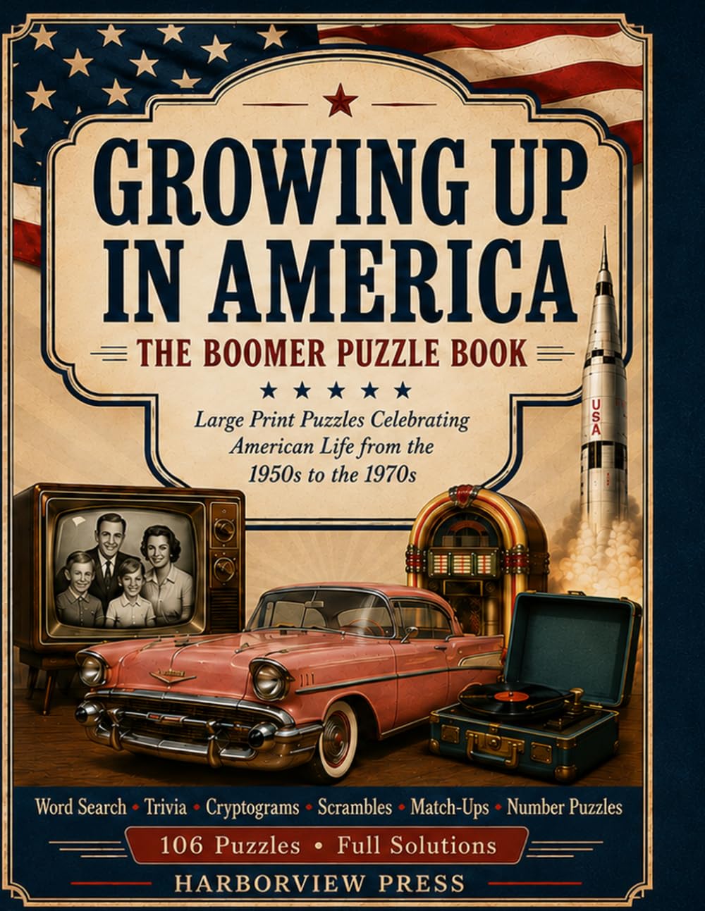 Growing up in the America: A Large Print Boomer Puzzle Book of American Life in the 1950s, 1960s & 1970s baixar o livro de graça