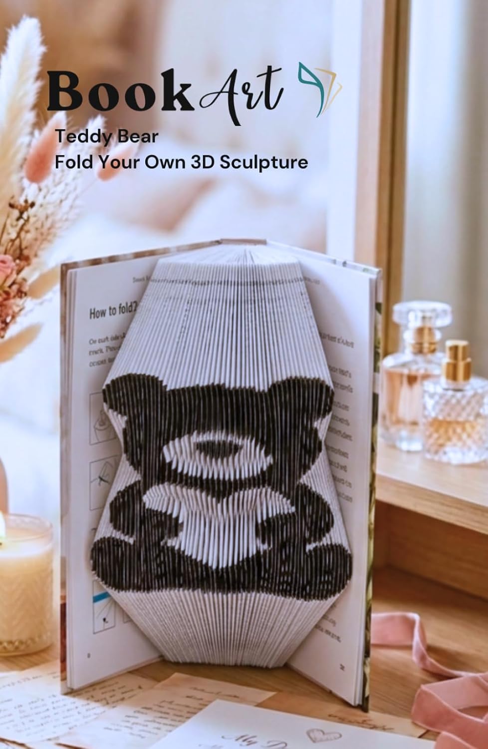 ler totalmente Teddy Bear BookArt — Fold Your Own 3D Love Bear Sculpture: Unique Handmade Gift for Her | Pre-Marked Pages | No Experience Needed | Screen-Free Activity | Perfect for Valentine's Day & Anniversaries