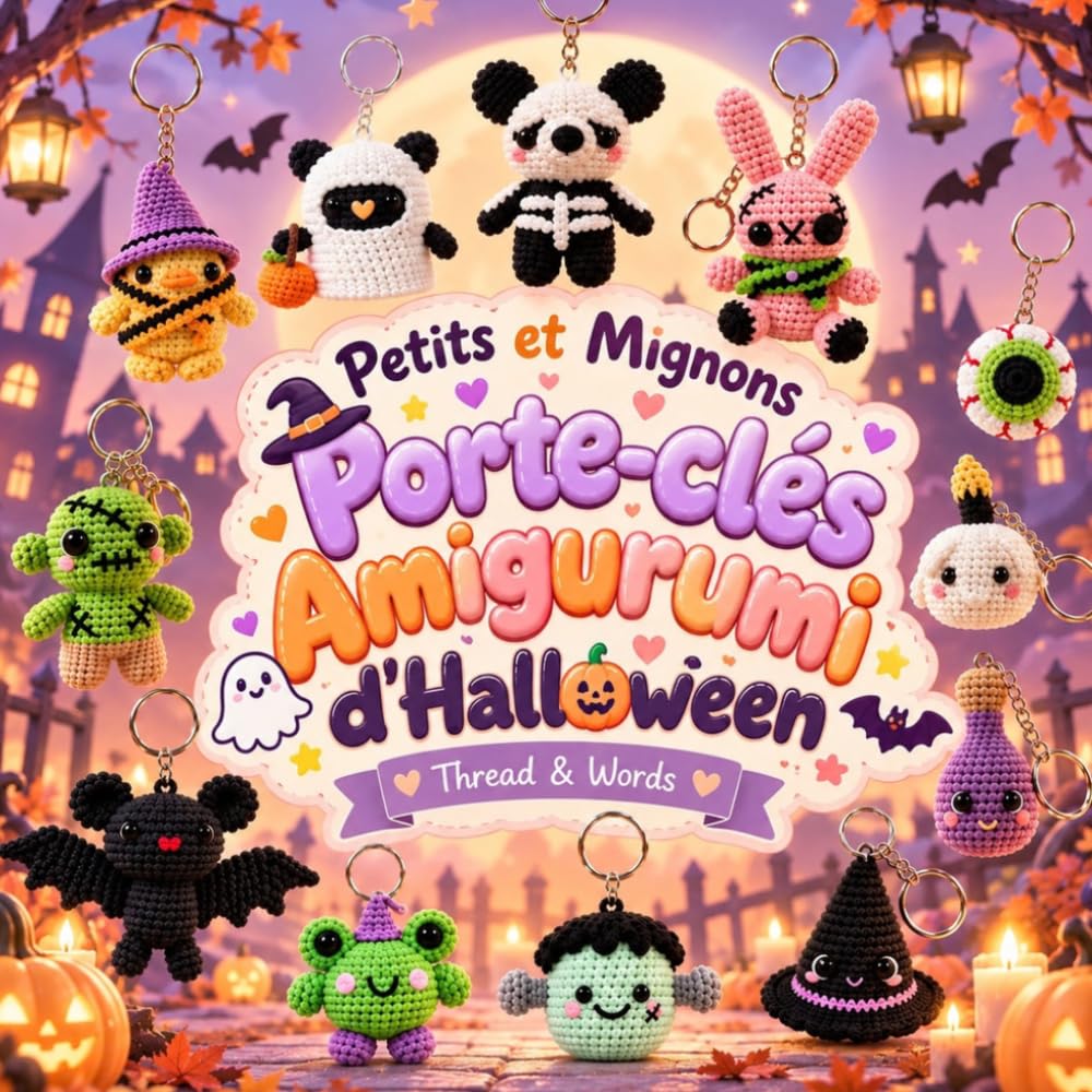 capítulo por capítulo baixar Petits et Mignons Porte-clés Amigurumi d'Halloween: 15 modèles au crochet faciles et adorables pour créer de petits amigurumis, décorations et porte-clés kawaii pour Halloween (French Edition)