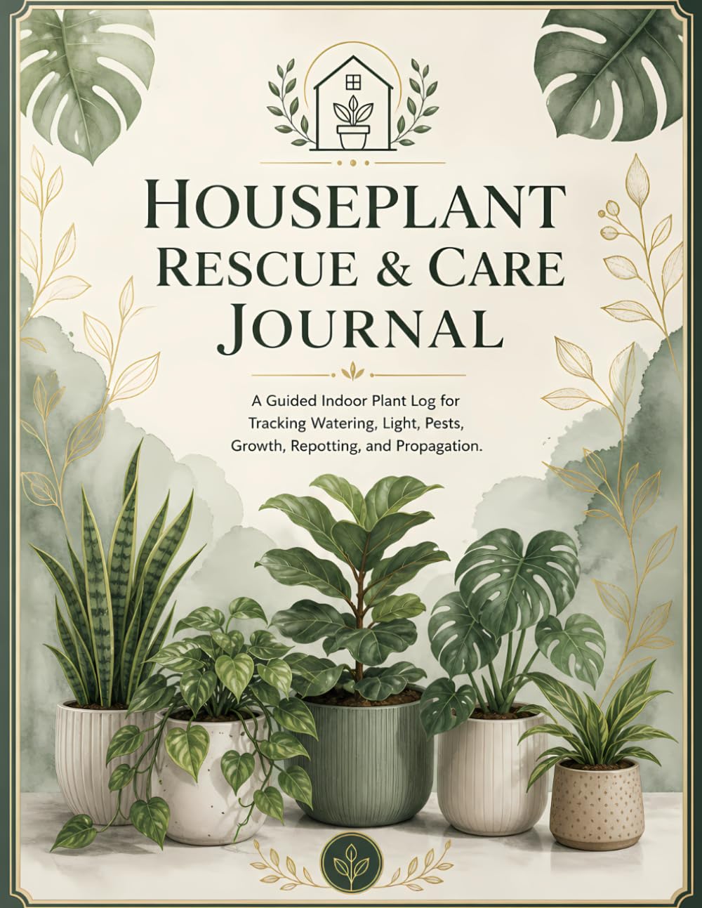 Houseplant Rescue & Care Journal: A Guided Indoor Plant Log for Tracking Watering, Light, Pests, Growth, Repotting, and Propagation baixar o livro de graça