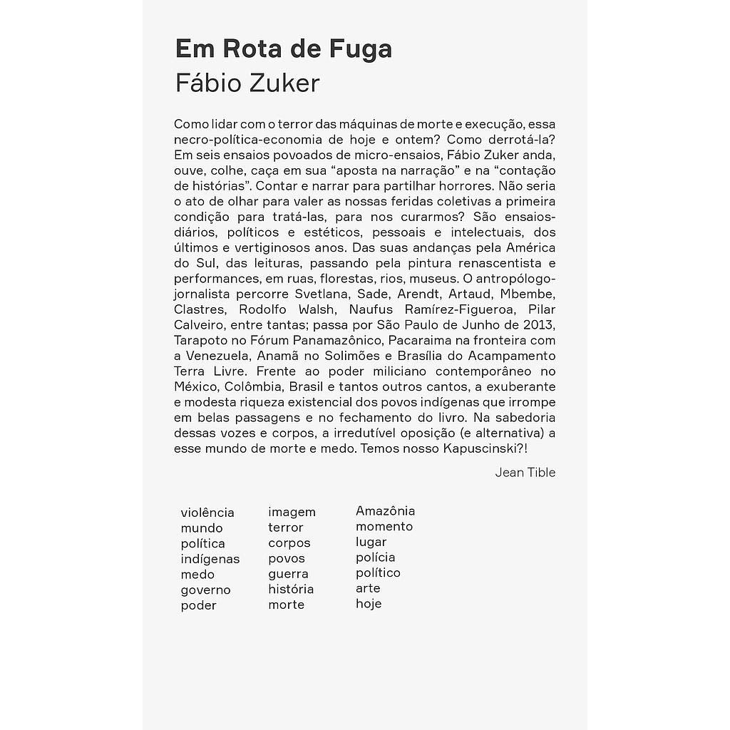 capítulo por capítulo baixar Em rota de fuga: Ensaios sobre escrita, medo e violência