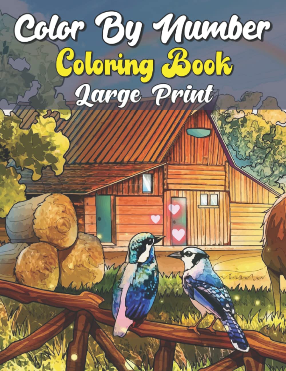 Color by Number Coloring Book Large Print: Large Print with Fun, Easy, Simple, Butteflies,Animals, Flowers Designs... Stress Relief (color by number coloring book) baixar o livro de graça
