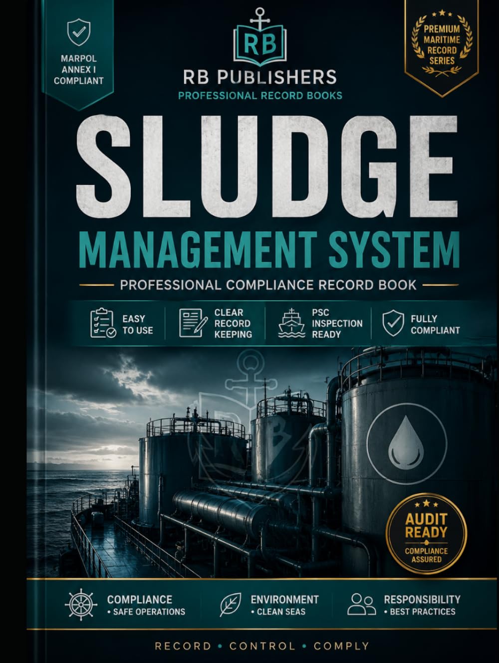 capítulo por capítulo baixar Sludge Management System: MARPOL Annex I Compliance Record Book for Sludge Generation, Storage, Transfer, Disposal, Tank Management, Deficiency Tracking, Corrective Actions & PSC Inspection Readiness