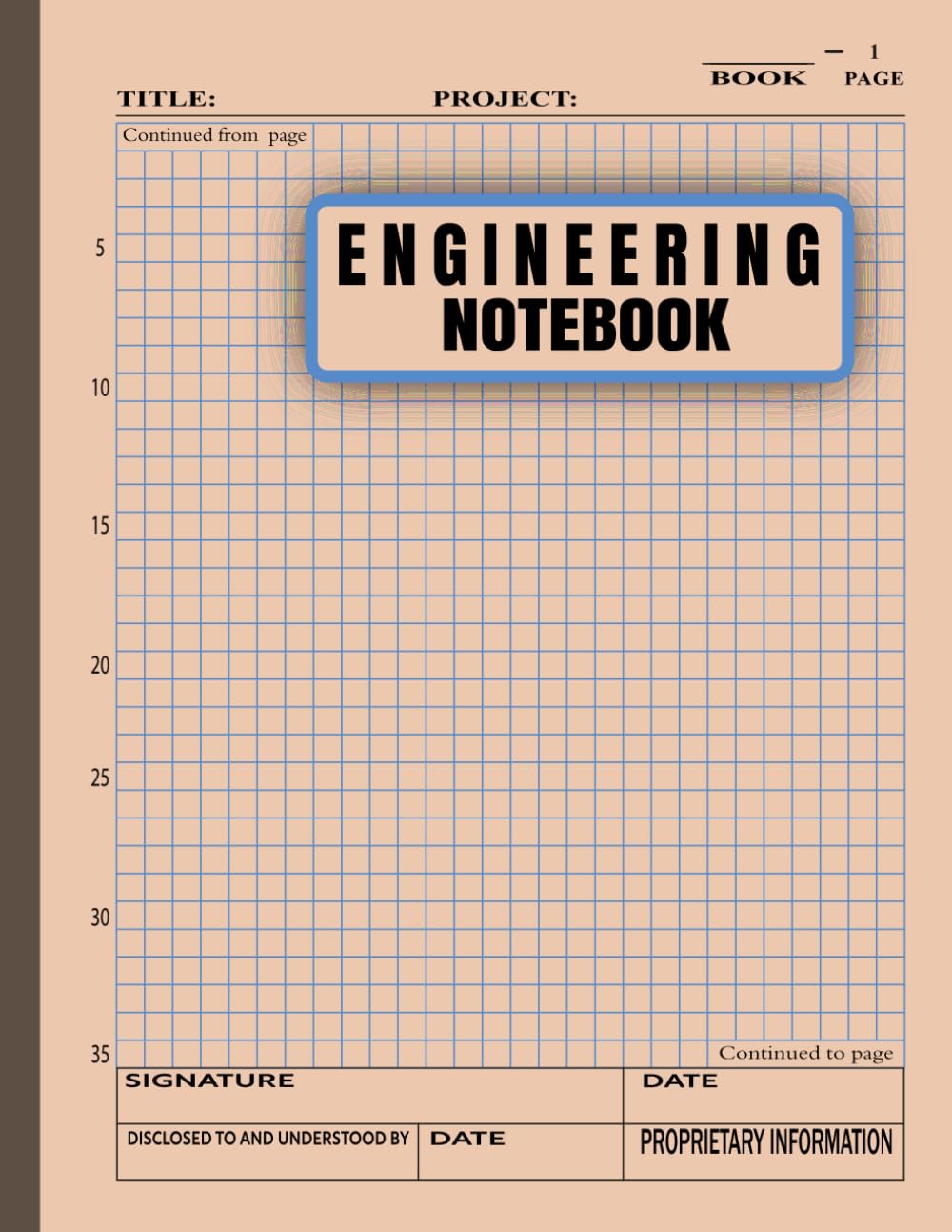 Engineering Notebook: Structured Engineering Logbook with Table of Contents & Numbered Pages – 8.5” x 11”, 120 Pages of 5x5 Grid for Precision Drawing, Note-Taking, and Technical Planning baixar o livro de graça