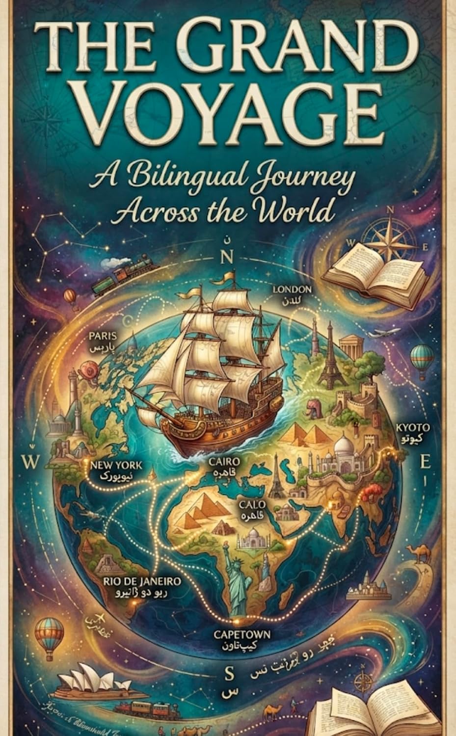 ler totalmente The Grand Voyage: A Bilingual Journey Across the World: An Immersive English-Portuguese Travel Guide & Story Book for A1-A2 Learners (English Edition)