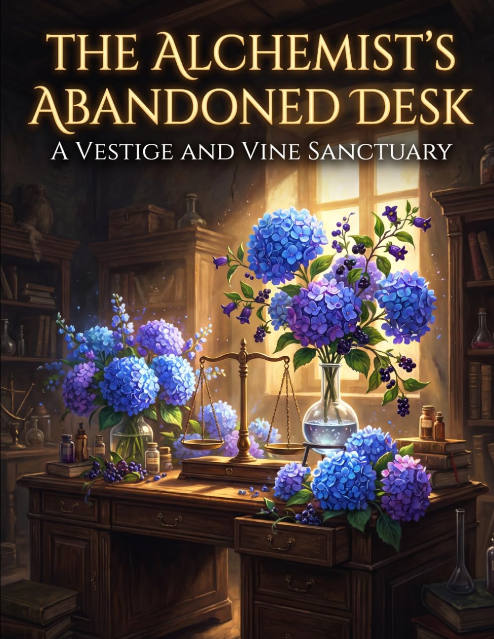 capítulo por capítulo baixar The Alchemist's Abandoned Desk: An Adult Coloring Book for Overcoming Stagnation: Dark Academia Apothecary, Vintage Glass, and Botanical Art Therapy for Stress Relief (The Vestige and Vine Series)
