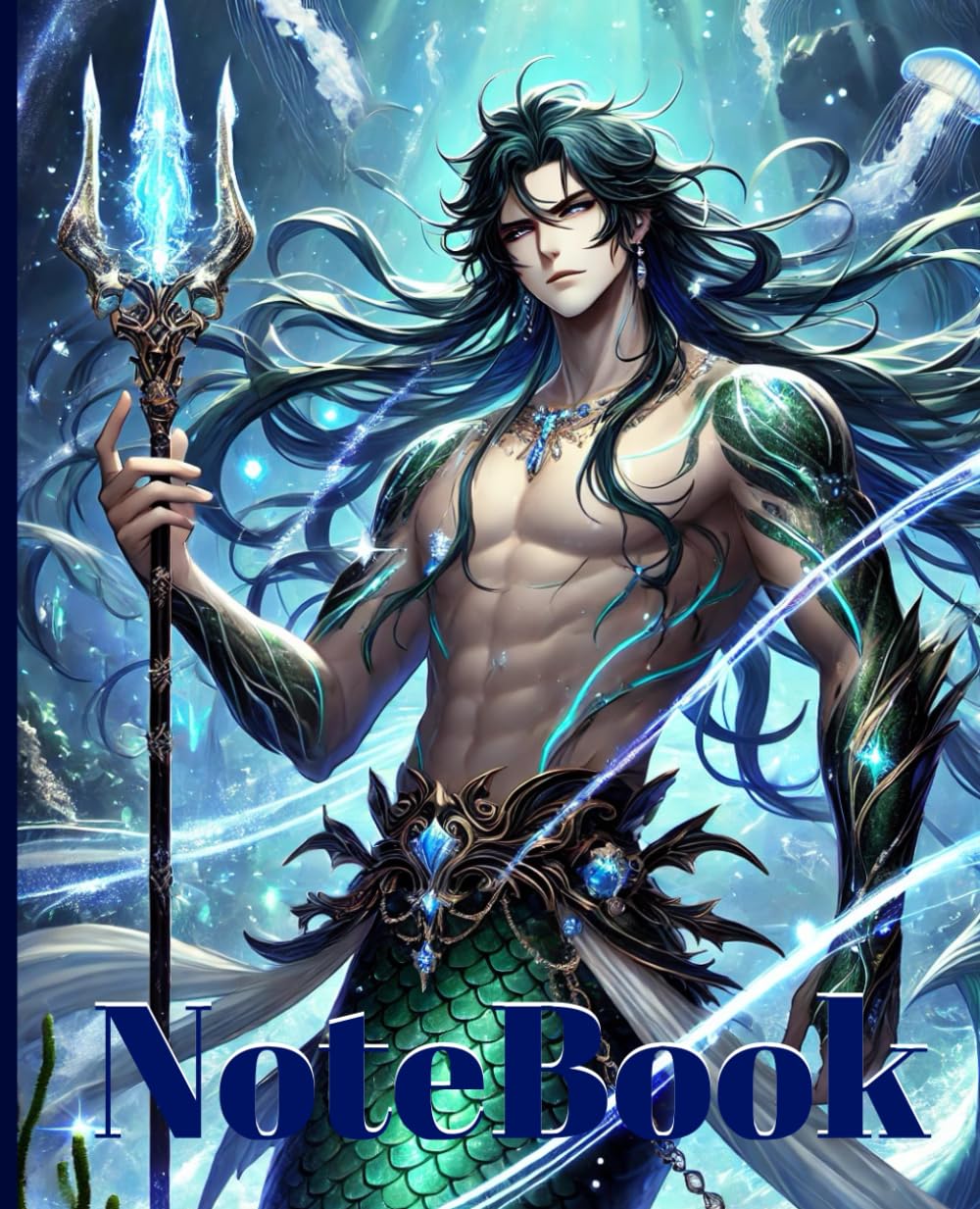 capítulo por capítulo baixar Mystical Merman Notebook: Ocean-Inspired Design: Paperback with Stunning Merman Artwork