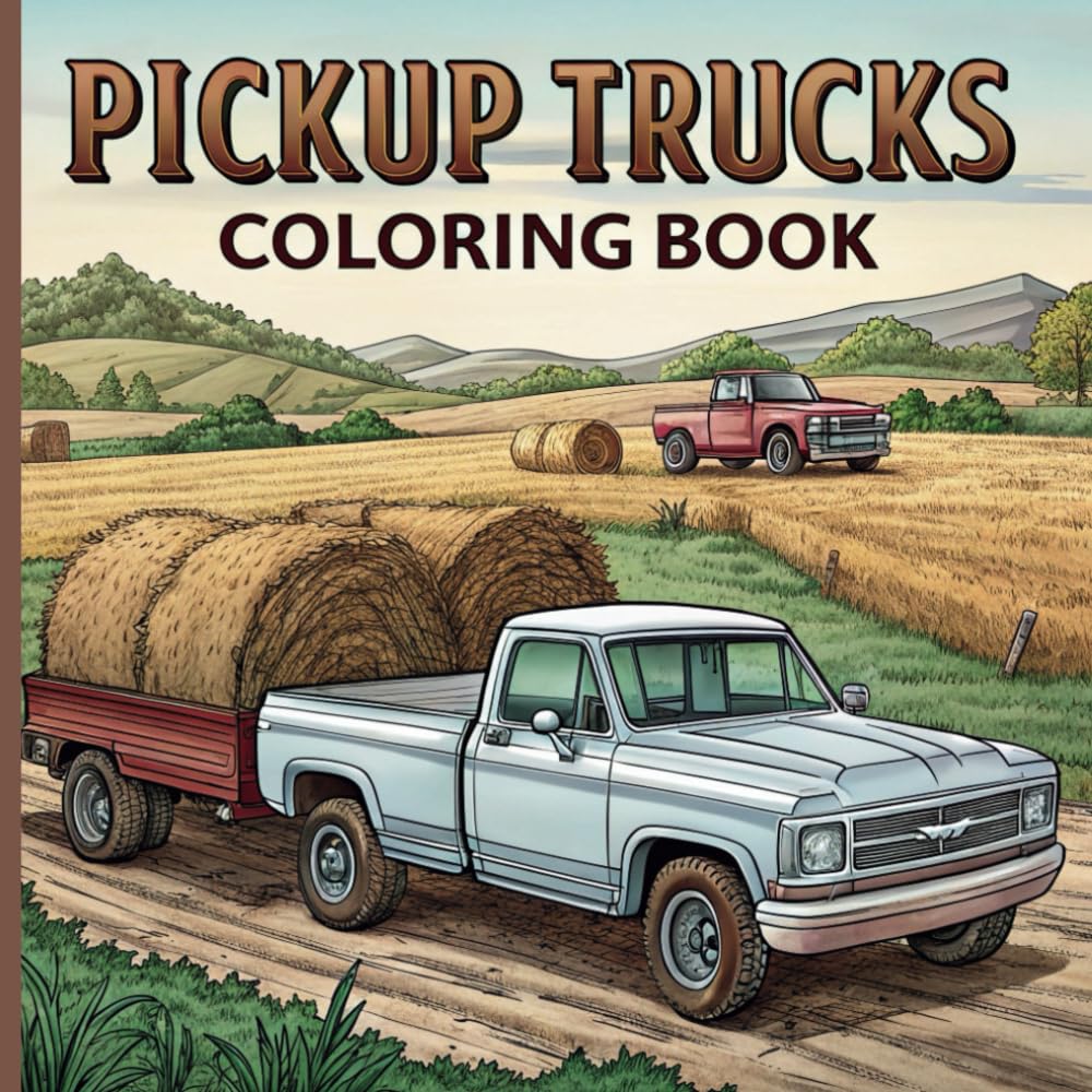 Pickup trucks Coloring Book: "Pickup Trucks and Rugged Landscapes: A Peaceful Coloring Experience for Outdoor Enthusiasts" baixar livro de graça