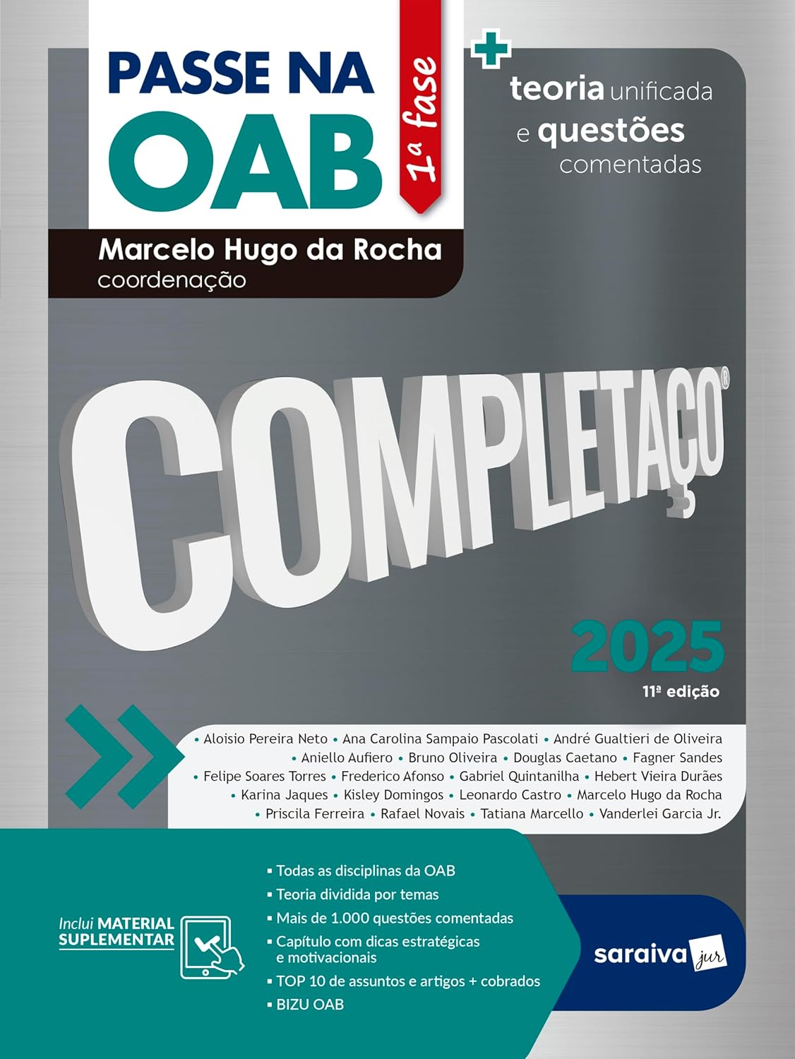 Passe Na Oab 1ª Fase - Completaço - Teoria Unificada e Questões Comentadas - 11ª Edição 2025 baixar livro de graça