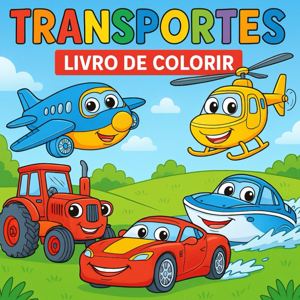 Transportes: Livro de Colorir (Portuguese Edition) baixar livro de graça