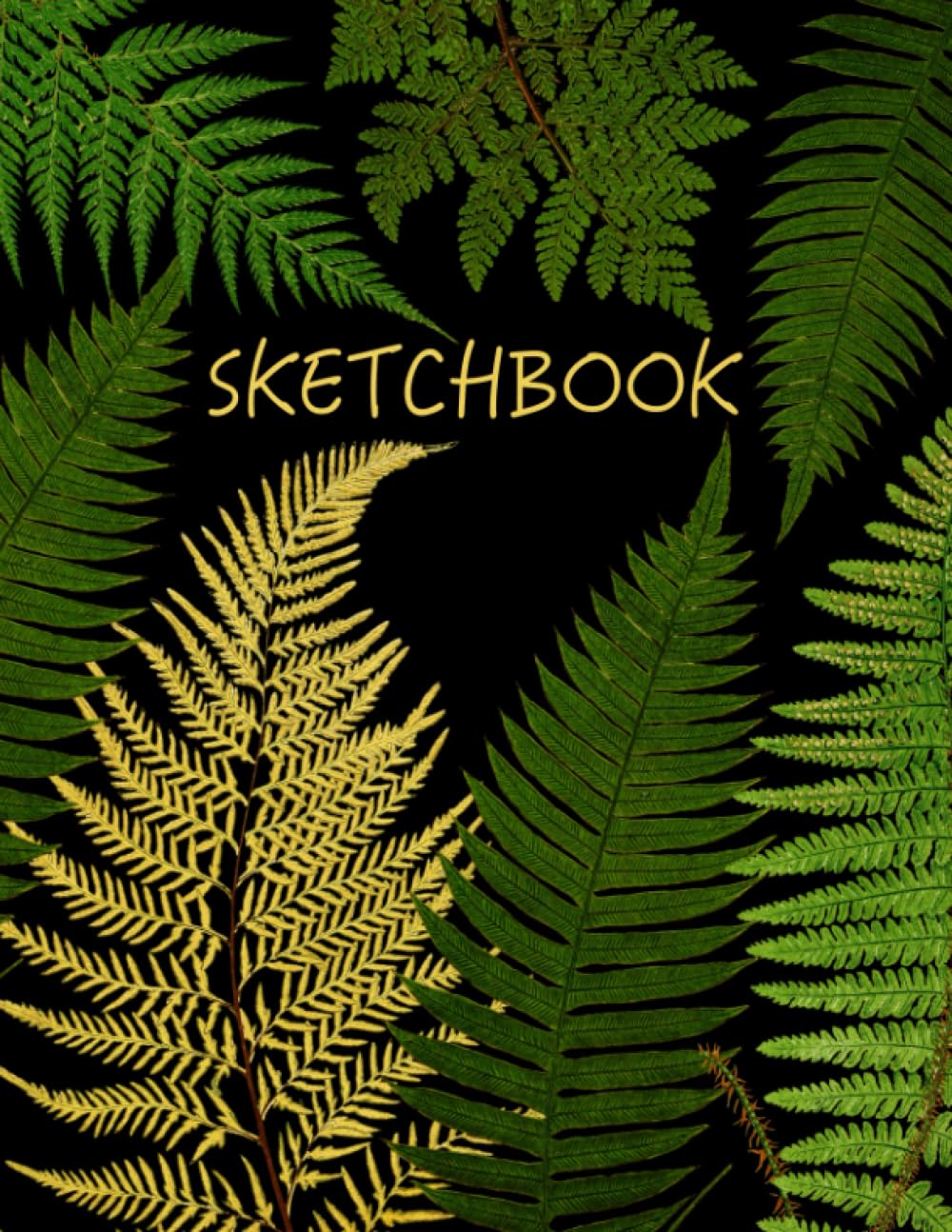 Botanical Drawing Book: Green Fern Illustrated Cover Sketchbook | Large Blank Pages Journal for Drawing, Illustrating, and Doodling | 100 Pages Aesthetic Leaves Style Sketching Notebook baixar o livro de graça
