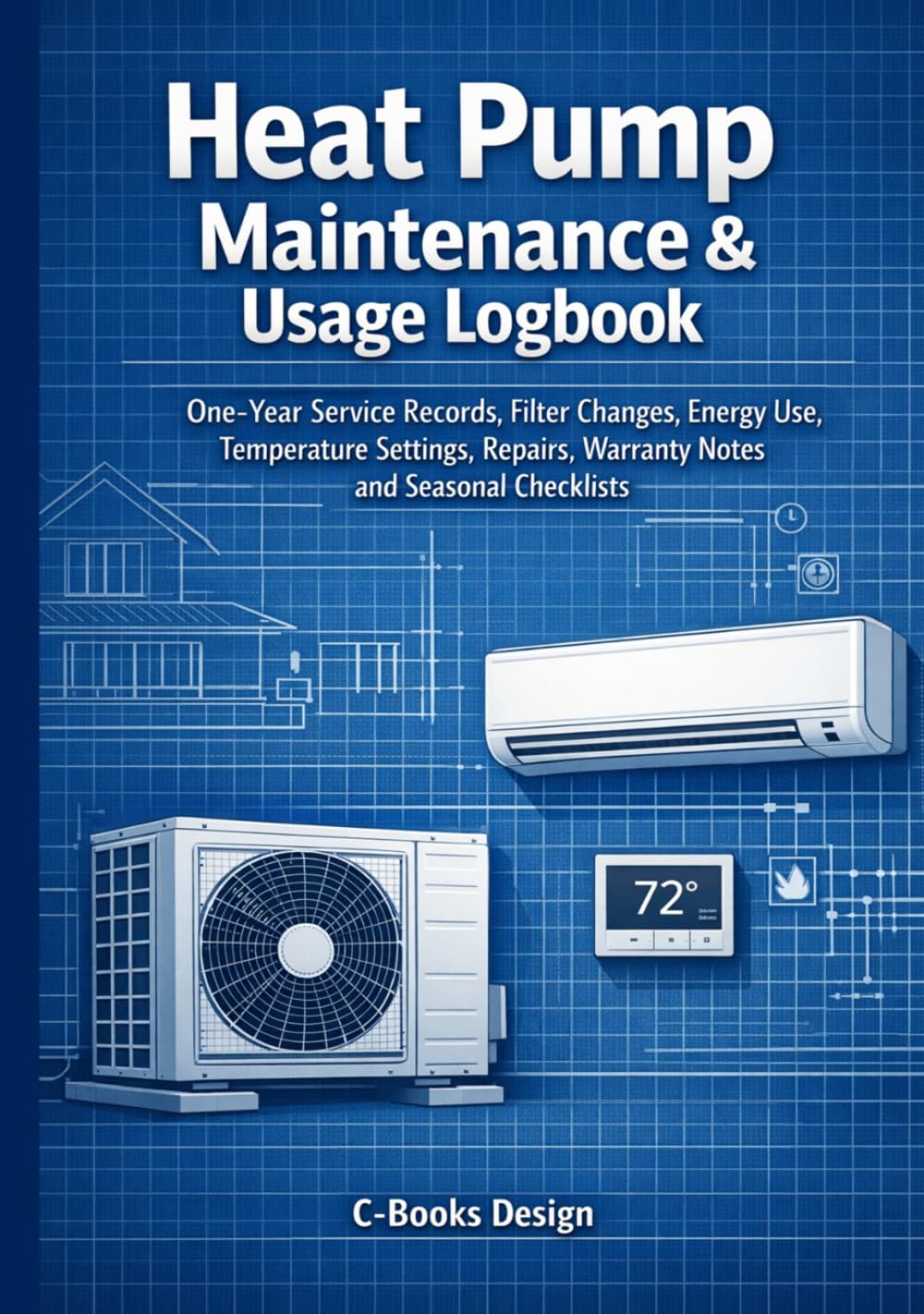 Heat Pump Maintenance & Usage Logbook: One-Year Service Records, Filter Changes, Energy Use, Temperature Settings, Repairs, Warranty Notes and Seasonal Checklists I 7" x 10" baixar o livro de graça