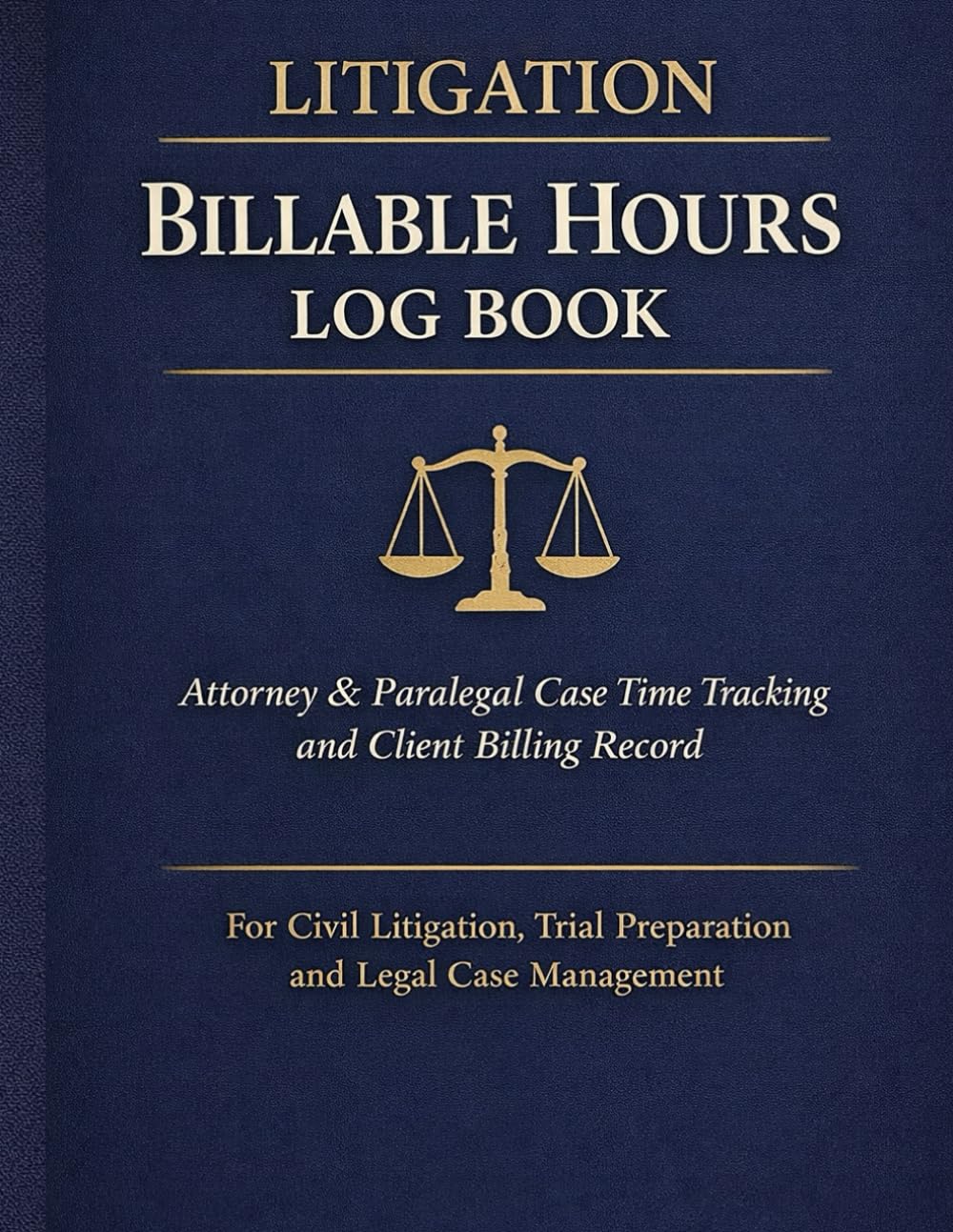 Litigation Billable Hours Log Book: Attorney & Paralegal Case Time Tracking and Client Billing Record for Civil Litigation, Trial Preparation and Legal Case Management baixar livro de graça