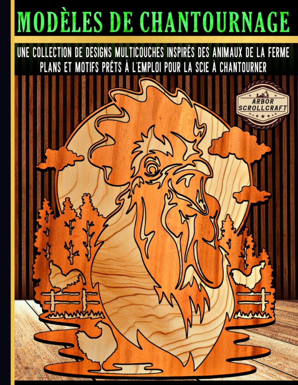 MODÈLES DE CHANTOURNAGE: Une collection de designs multicouches inspirés des animaux de la ferme: Plans et motifs prêts à l'emploi pour la scie à chantourner baixar o livro de graça