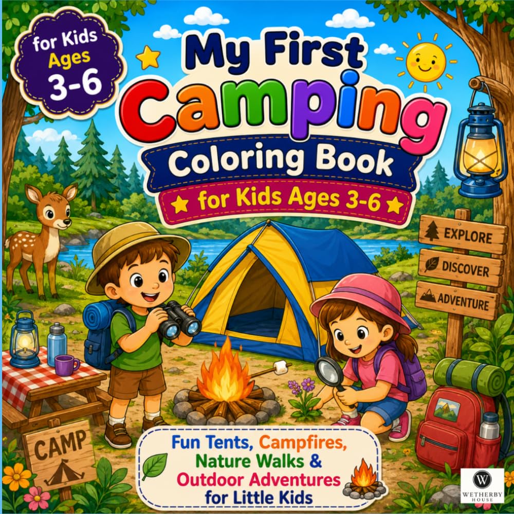 capítulo por capítulo baixar My First Camping Coloring Book for Kids: An Interactive Outdoor Adventure Activity Book with Big Bold Lines to Melt Bedtime Anxiety and Build Fine Motor Skills