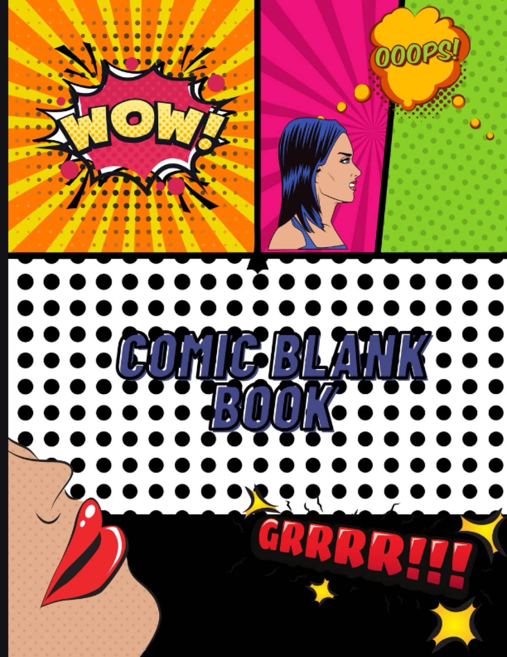 Comic Book - Create Your own Comics, Various Comic Templates, Cartoon, Large 8.5" x 11" baixar livro de graça
